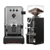 Gaggia Classic UP Stål Espressomaskin inkl. Eureka Mignon Libra 55 Krom/Matt Svart Espressokvarn