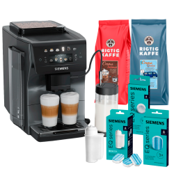 Siemens TP603EM6 EQ6 Espressomaskin Midnatts Silvermetallic
