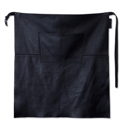 DutchDeluxes Professional Läder Midjeförkläde Långt - Svart