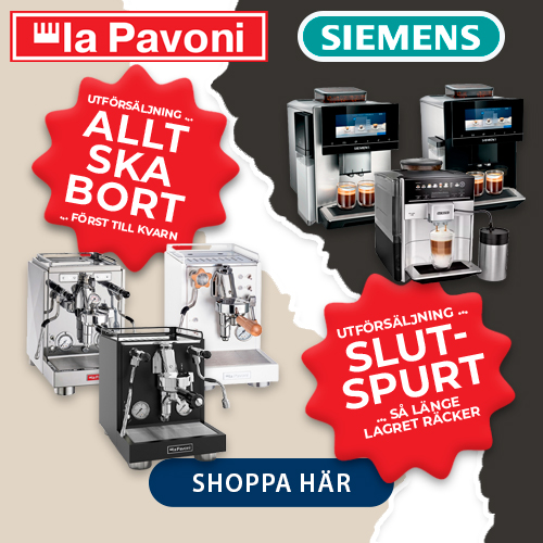 Allt ska bort! Stora besparingar p&aring; Siemens & La Pavoni! Se erbjudandena h&auml;r.
