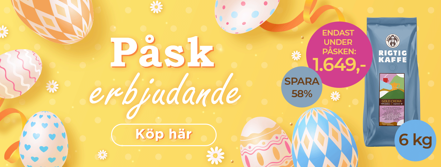 Extra skarpa priser p&aring; espressomaskiner under p&aring;sken! Se v&aring;ra p&aring;skerbjudanden h&auml;r!