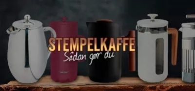 S&aring; brygger du kaffe med en presskanna