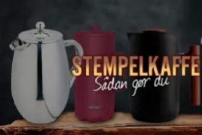 S&aring; brygger du kaffe med en presskanna